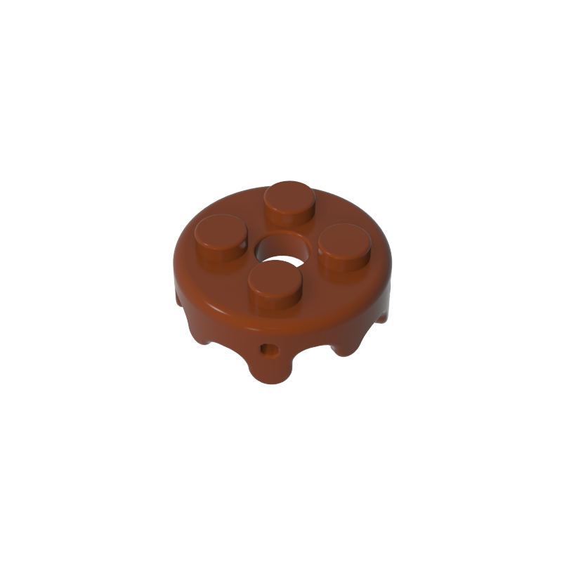 GOBRICKS GDS-90502 Frosting for 2 x 2 Cake with 4 Small Pin Holes - YWOBB