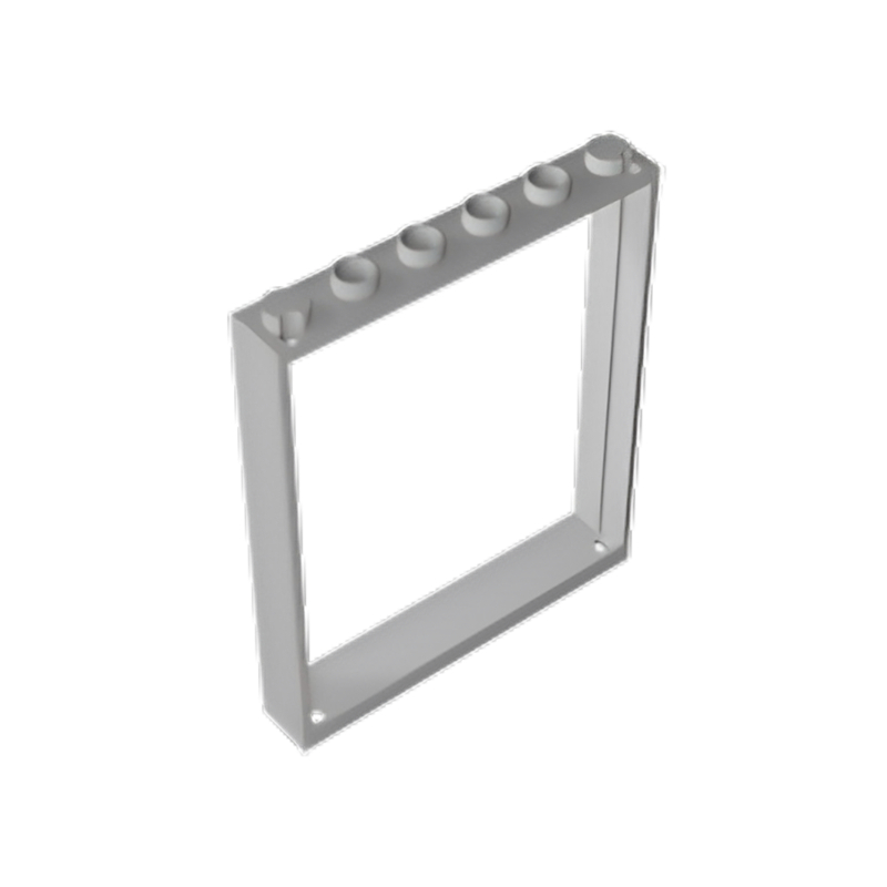 GOBRICKS GDS-90443 Window 1 x 6 x 6 Flat Front - YWOBB