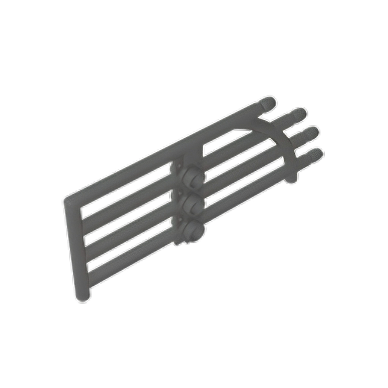 GOBRICKS GDS-90432 Door 1 x 4 x 9 Arched Gate with Bars and Three Studs - YWOBB