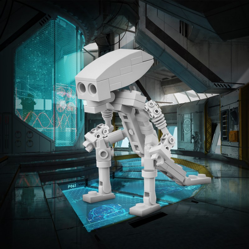 GOBRICKS MOC 203201 Skeleton Alien - YWOBB