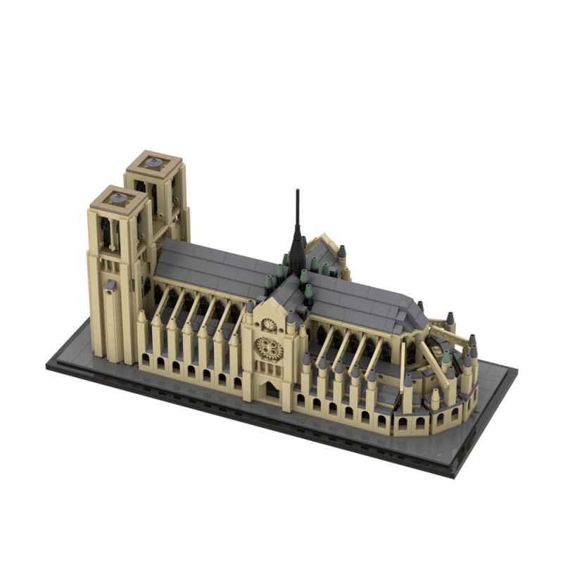 GOBRICKS MOC A1755 Notre Dame Cathedral - YWOBB
