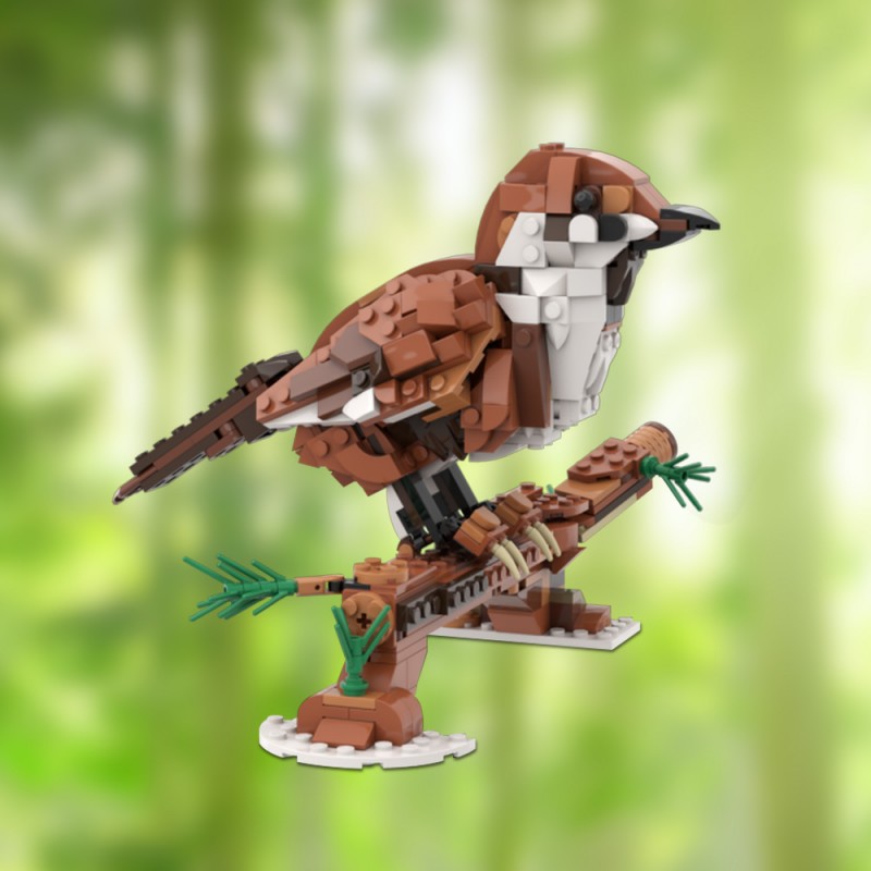 GOBRICKS MOC 195794 31154 Sparrow - YWOBB