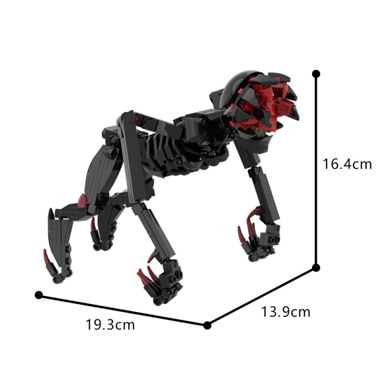 GOBRICKS MOC A1768 a quiet place day Death Angels - YWOBB