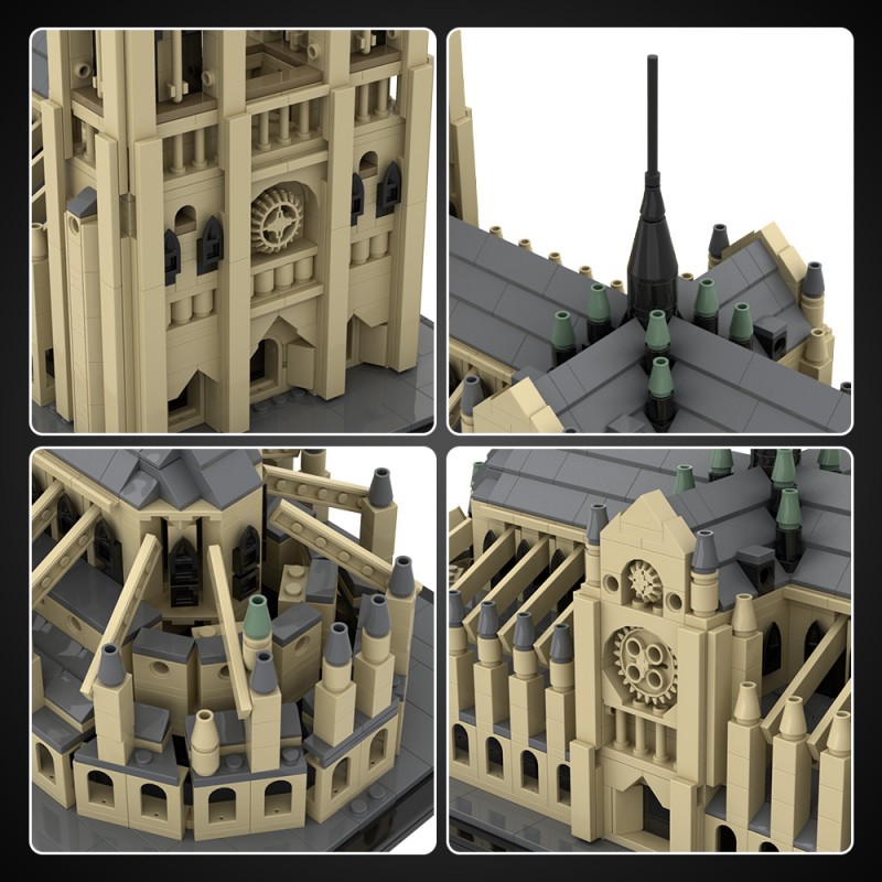 GOBRICKS MOC A1755 Notre Dame Cathedral - YWOBB