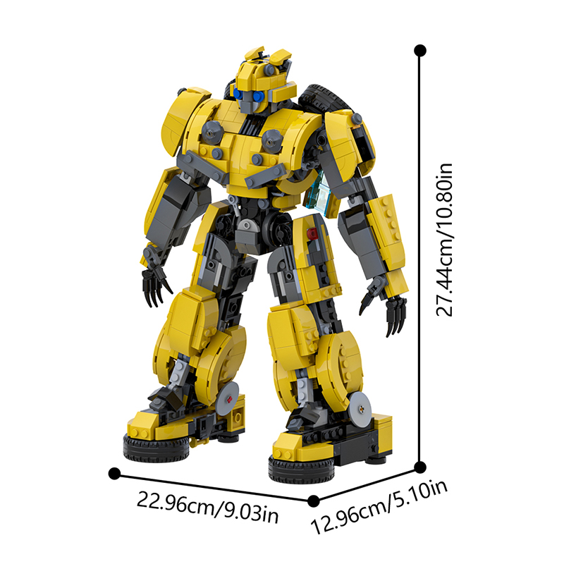 GOBRICKS MOC 190492 Bumblebee 2018 Bumblebee - Alternate Build - YWOBB