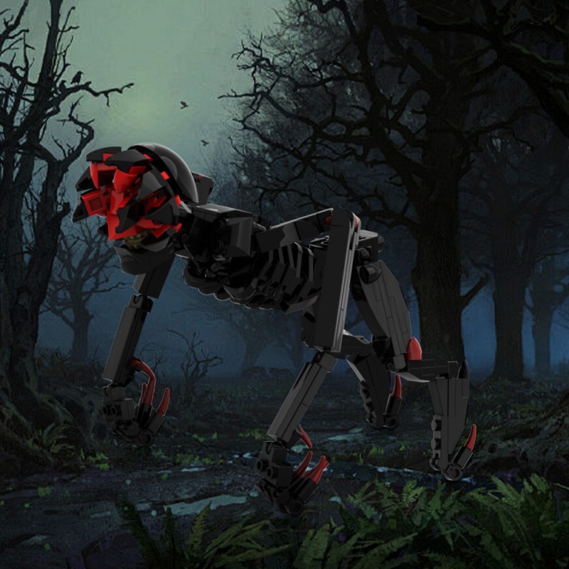 GOBRICKS MOC A1768 a quiet place day Death Angels - YWOBB