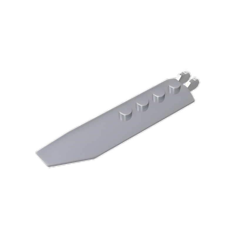 GOBRICKS GDS-90422 Hinge Plate 1 x 8 with Angled Side Extensions Squared Plate Underside - YWOBB
