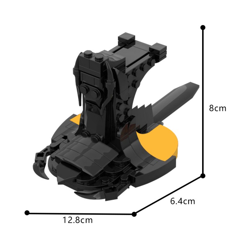 GOBRICKS MOC 180039 Wraith Hive Ship - Display Stand - YWOBB