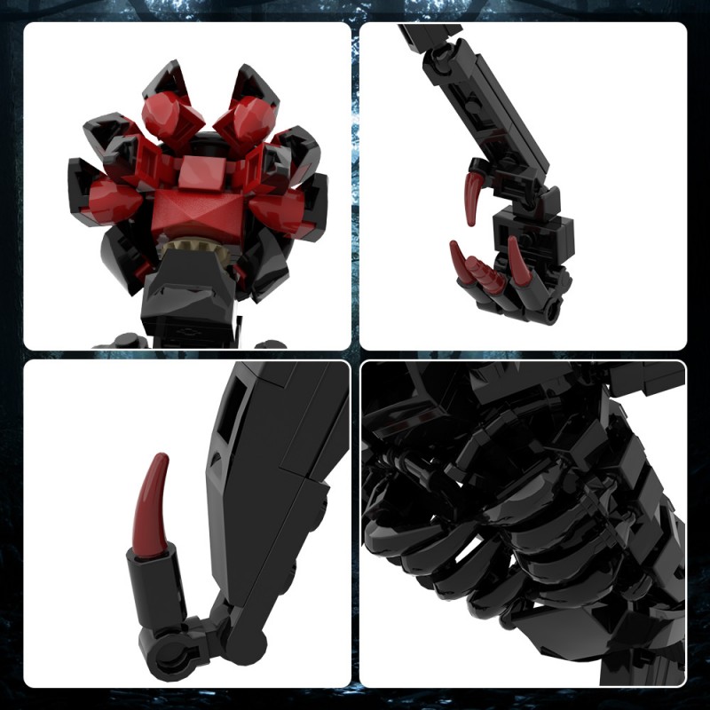 GOBRICKS MOC A1768 a quiet place day Death Angels - YWOBB