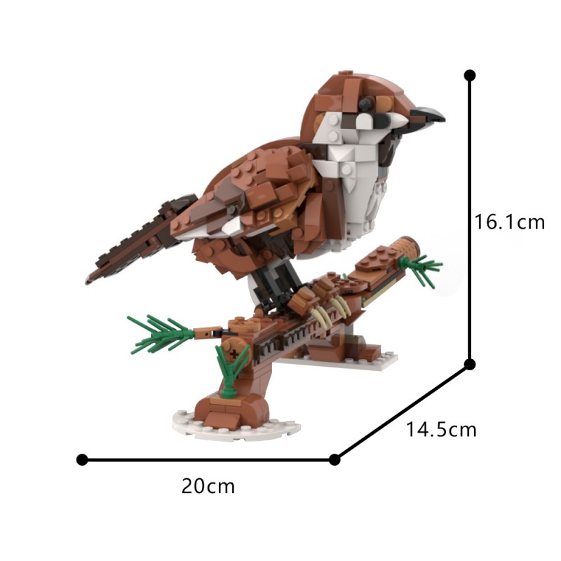 GOBRICKS MOC 195794 31154 Sparrow - YWOBB