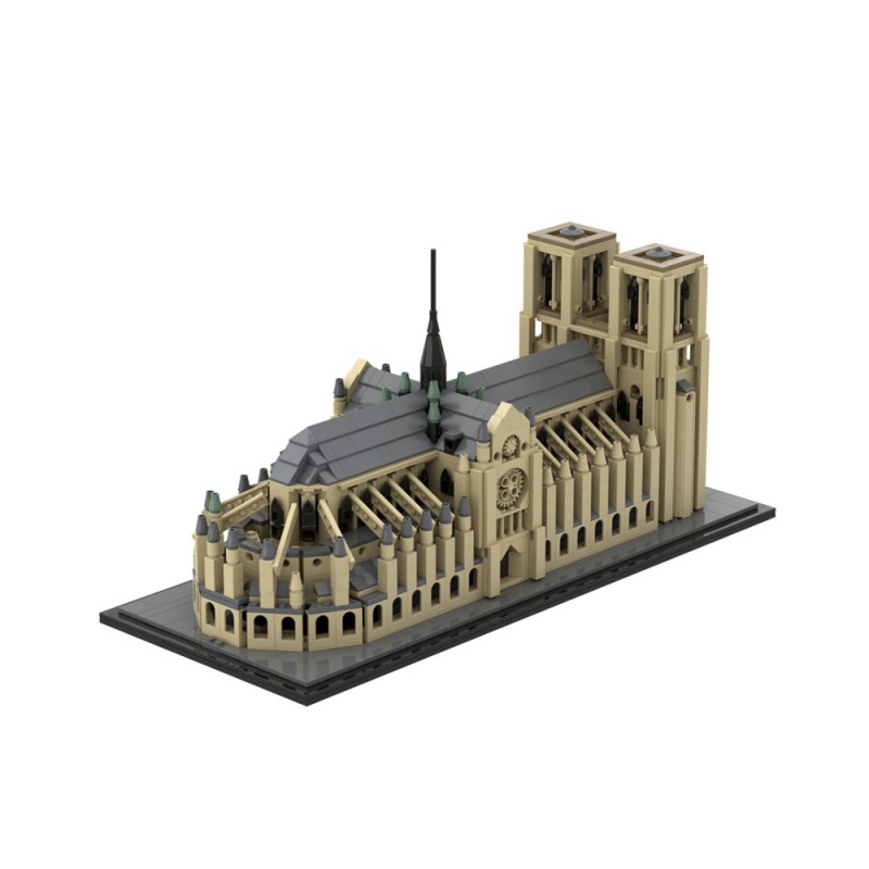 GOBRICKS MOC A1755 Notre Dame Cathedral - YWOBB