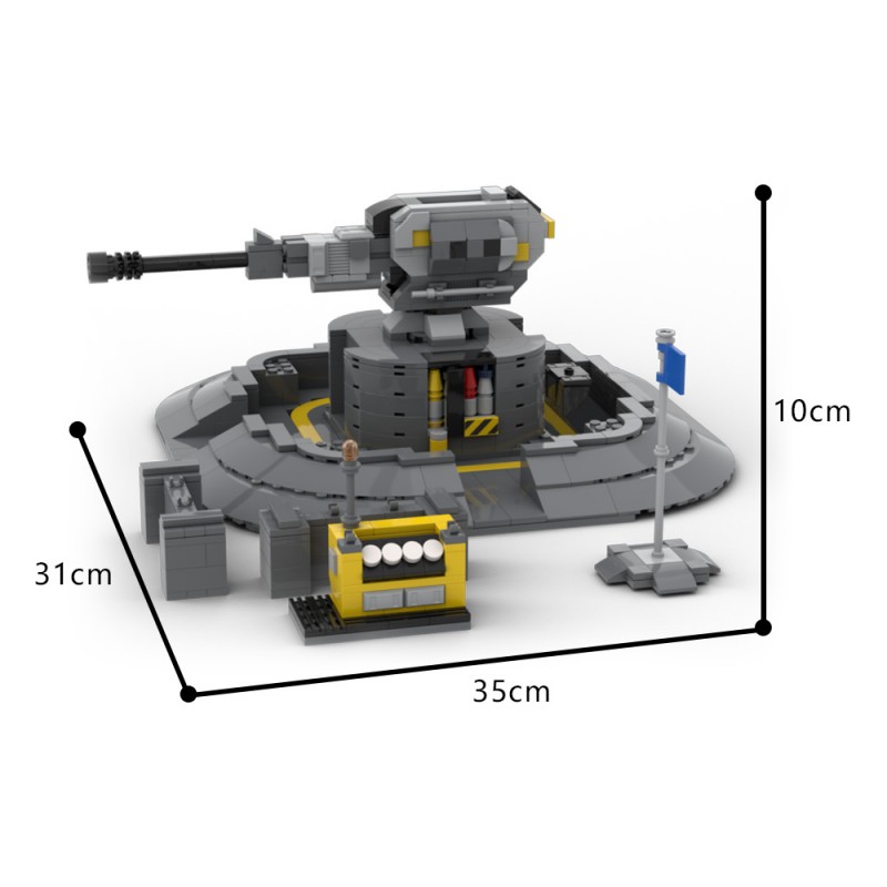 GOBRICKS MOC 182949 Helldivers 2 SEAF artillery - YWOBB