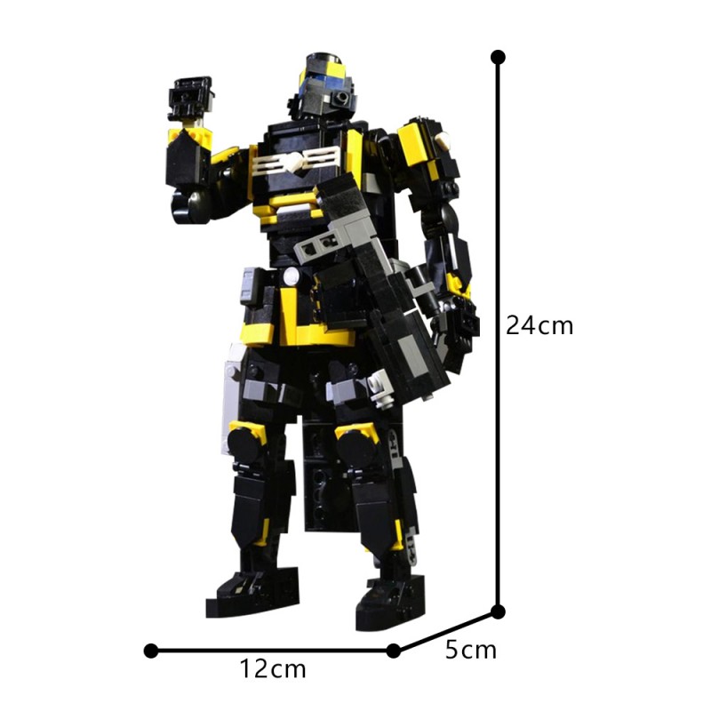 GOBRICKS MOC 202950 Helldivers B-01 Tactical Armor - Helldivers 2 - YWOBB
