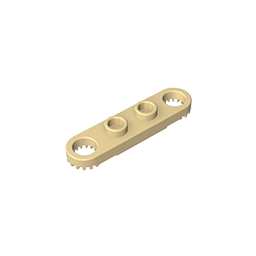 GOBRICKS GDS-90309 Technic  Plate 1 x 4 with Toothed Ends - YWOBB
