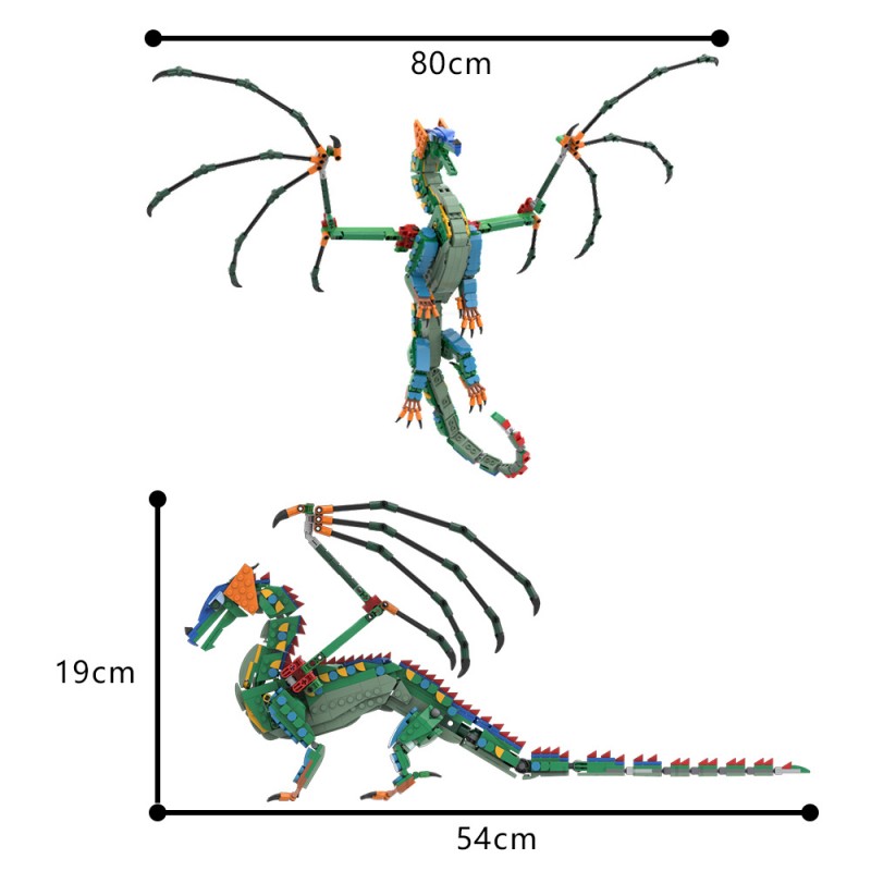 GOBRICKS MOC 197057 RainWing - YWOBB