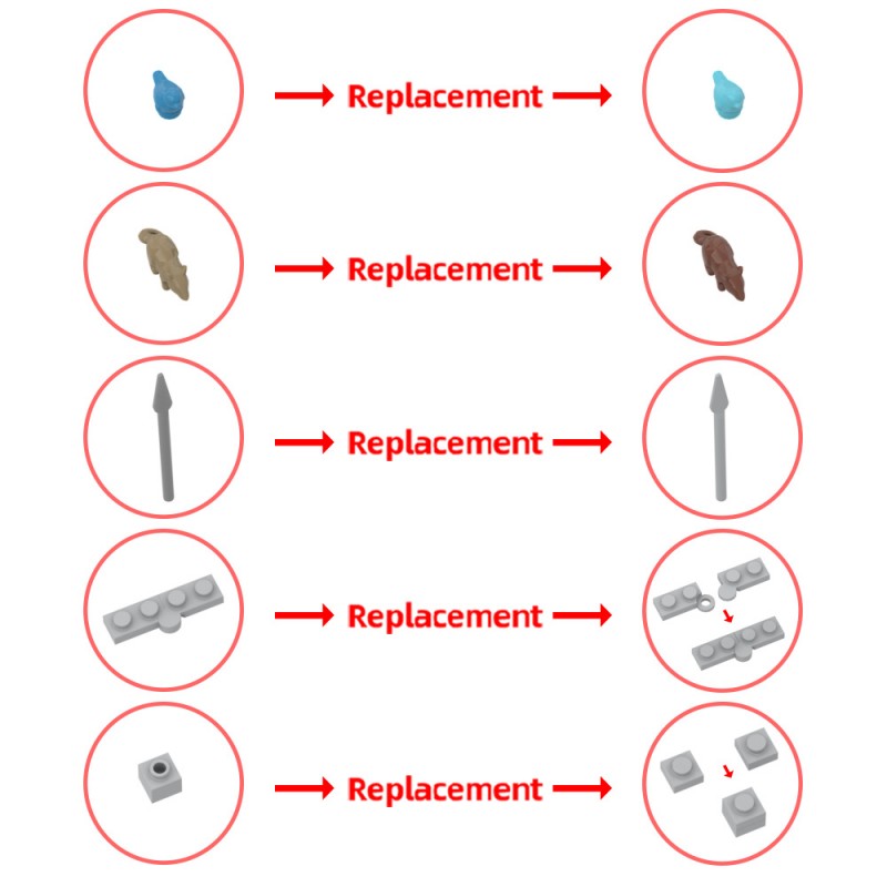 GOBRICKS MOC 193205 Wolfpack Den - YWOBB