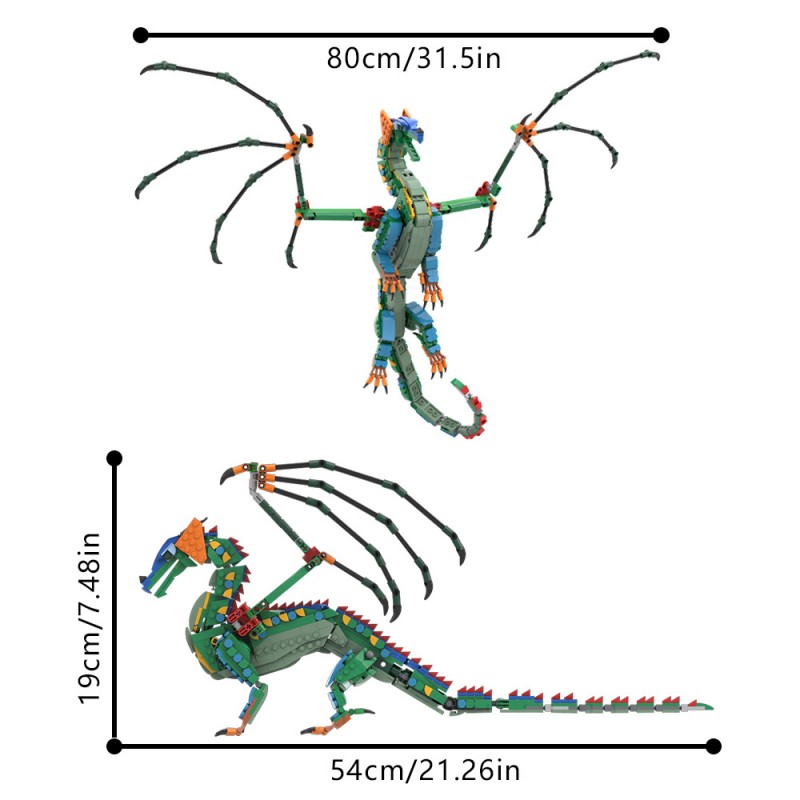 GOBRICKS MOC 197057 RainWing - YWOBB