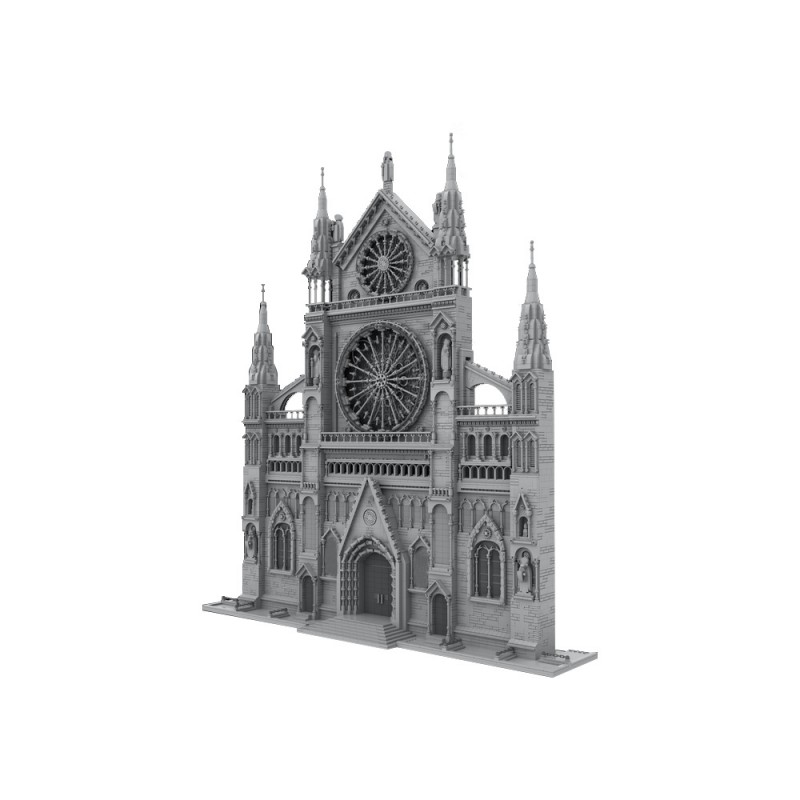 GOBRICKS MOC 199891 Gothic Cathedral Facade - YWOBB