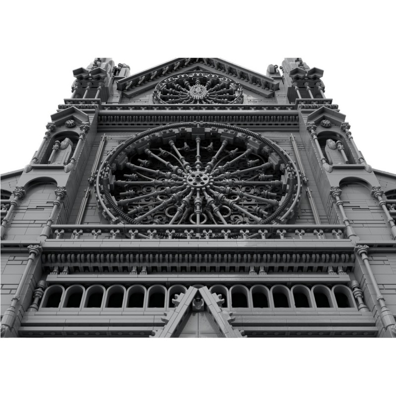 GOBRICKS MOC 199891 Gothic Cathedral Facade - YWOBB