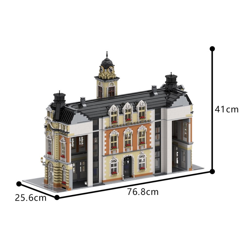 GOBRICKS MOC 197846 Town Hall - YWOBB