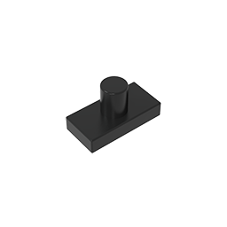 GOBRICKS GDS-90368 Tile Modified 1 x 2 with Minifigure Head Post - YWOBB