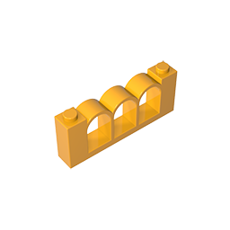 GOBRICKS GDS-90421 Fence 1 x 6 x 2 - YWOBB