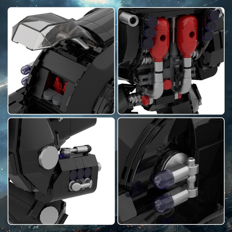 GOBRICKS MOC A1757 Goliath Mech - YWOBB