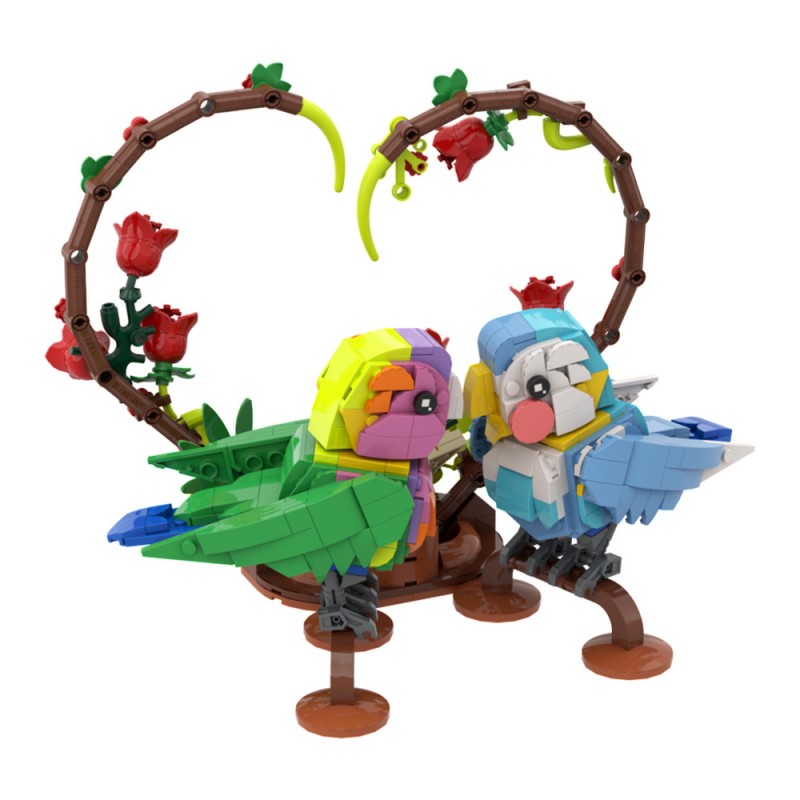 GOBRICKS MOC A1751 Lovebirds - YWOBB
