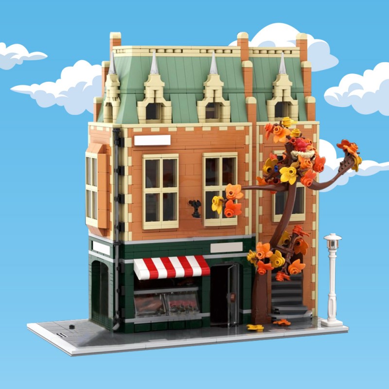 GOBRICKS MOC 197319 Butcher store - YWOBB