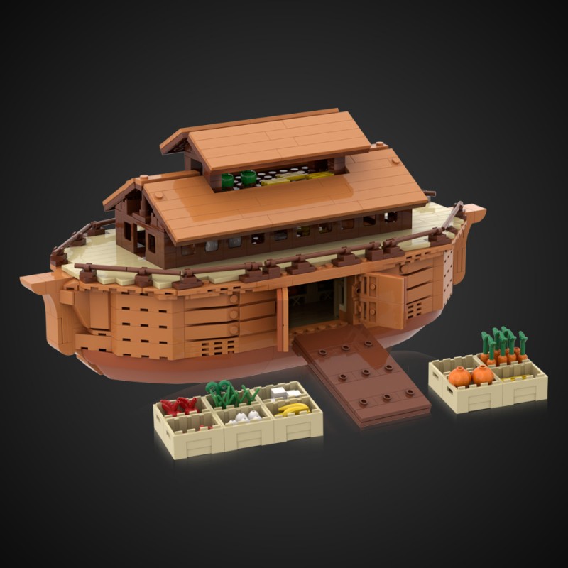 GOBRICKS MOC A1793Y01 Noah's Ark - YWOBB