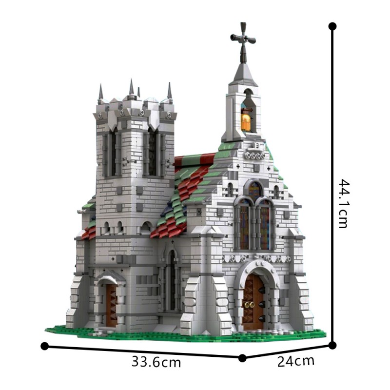 GOBRICKS MOC 198172 The Old Church - YWOBB