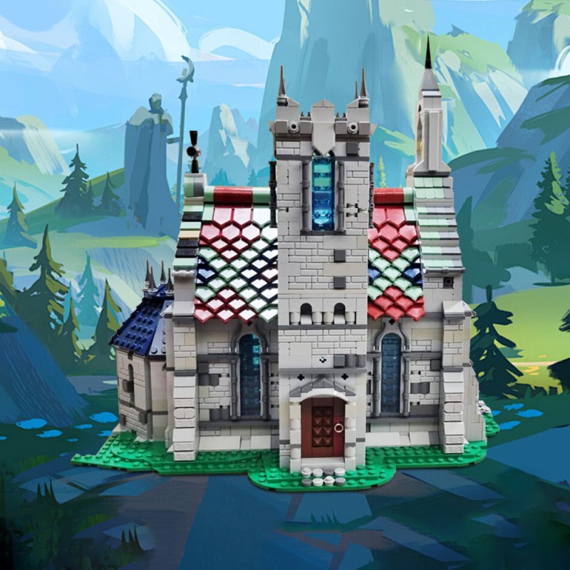 GOBRICKS MOC 198172 The Old Church - YWOBB