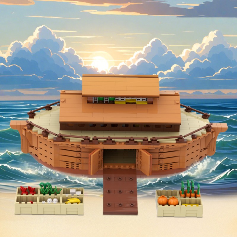 GOBRICKS MOC A1793Y01 Noah's Ark - YWOBB