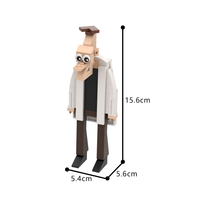 GOBRICKS MOC A1774 Phineas and Ferb - Perry the Platypus,Dr. Heinz Doofenshmirtz - YWOBB