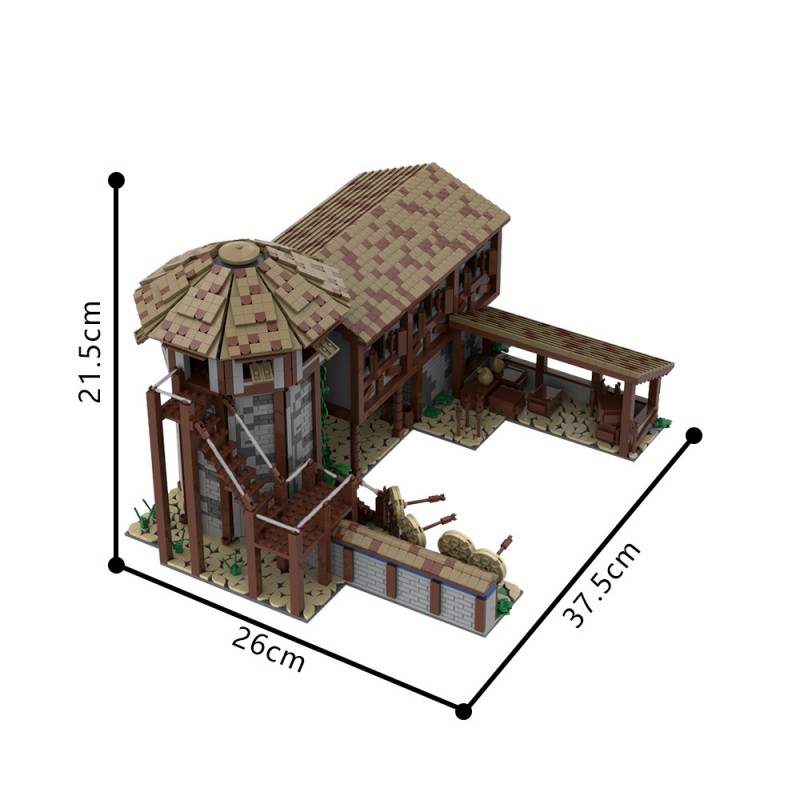 GOBRICKS MOC 200427 Age of Empires - Archery Range - YWOBB