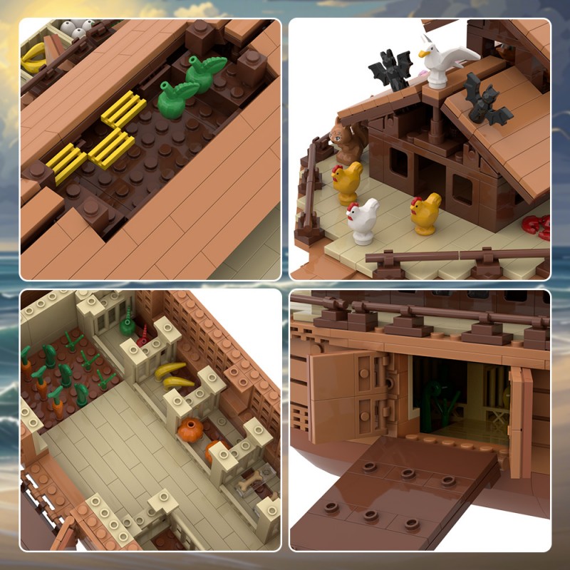 GOBRICKS MOC A1793Y01 Noah's Ark - YWOBB
