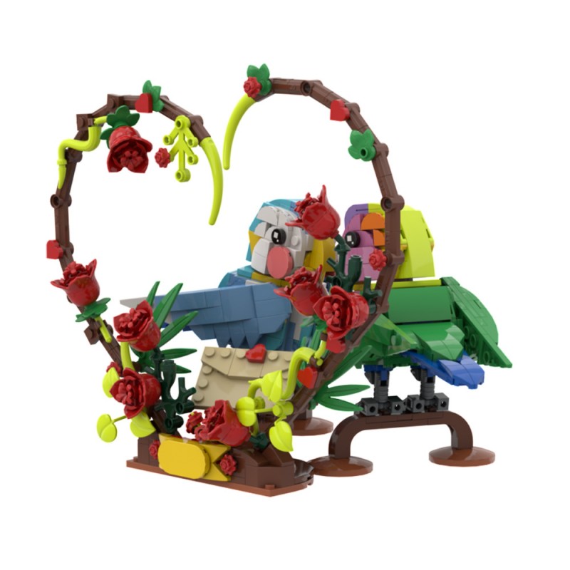 GOBRICKS MOC A1751 Lovebirds - YWOBB