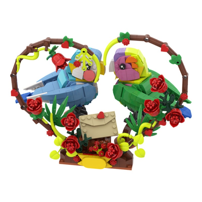 GOBRICKS MOC A1751 Lovebirds - YWOBB