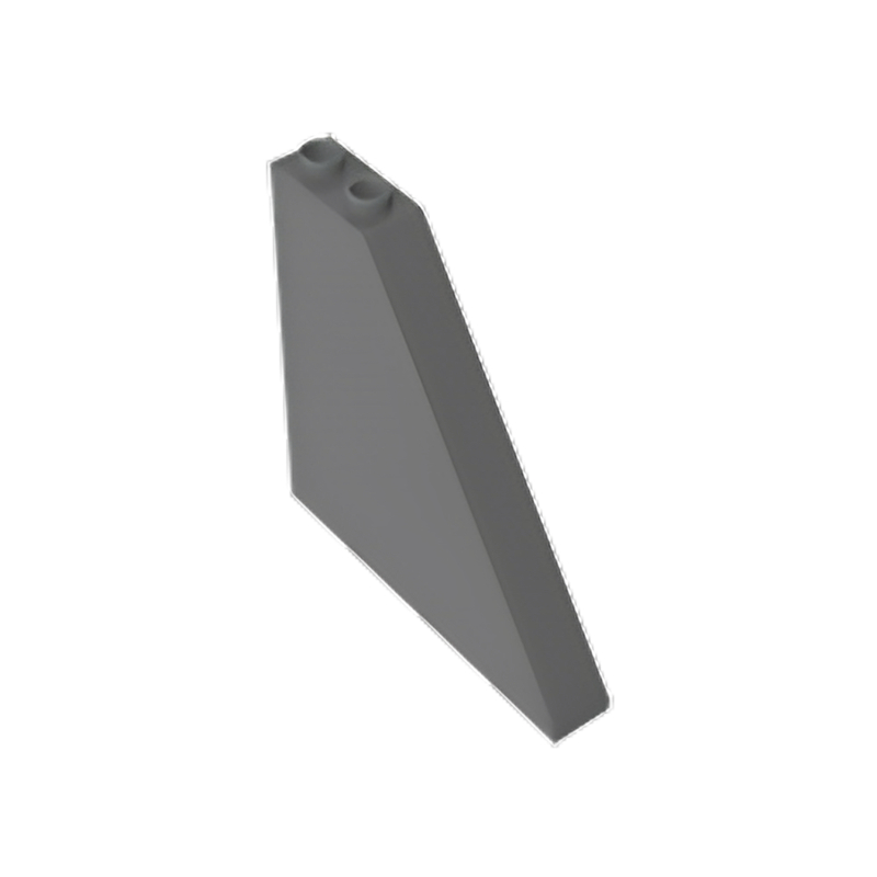 GOBRICKS GDS-M230 Slope 55 6 x 1 x 5 without Bottom Stud Holders - YWOBB