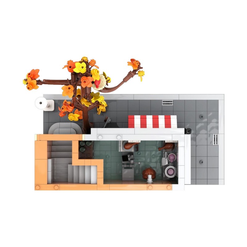 GOBRICKS MOC 197319 Butcher store - YWOBB