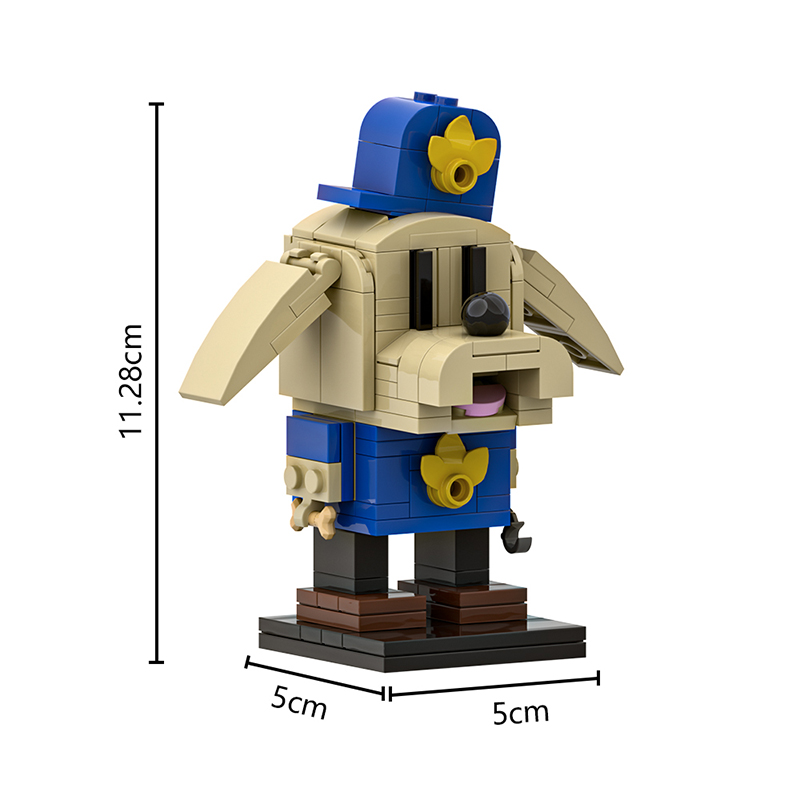 GOBRICKS MOC A1863 Detective Dog - YWOBB
