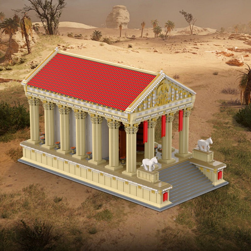 GOBRICKS MOC A1769 Ancient Roman Temple - YWOBB