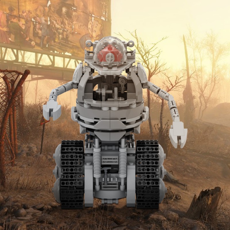 GOBRICKS MOC A1760 Fallout Robobrain - YWOBB