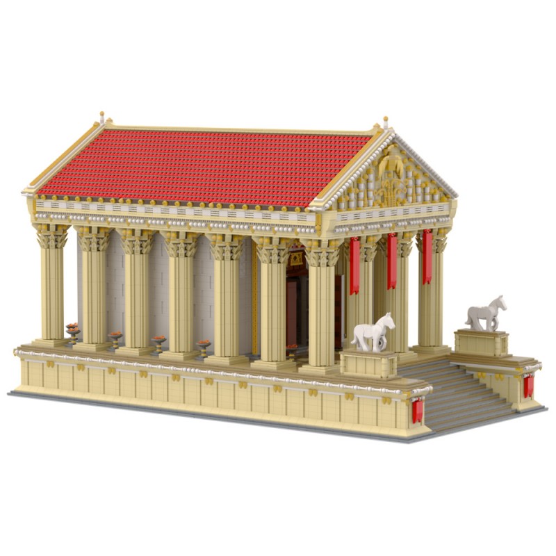 GOBRICKS MOC A1769 Ancient Roman Temple - YWOBB