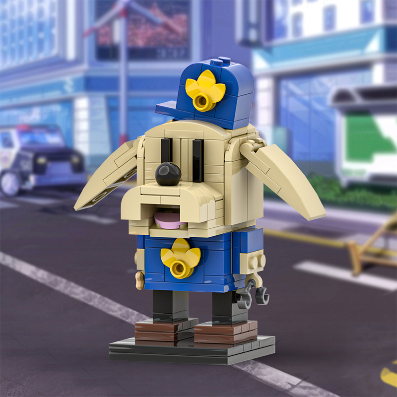GOBRICKS MOC A1863 Detective Dog - YWOBB