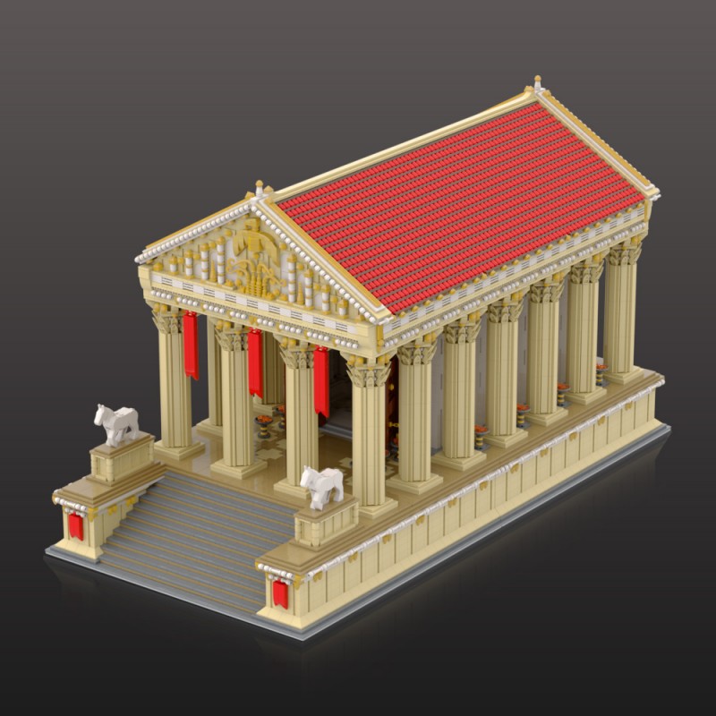 GOBRICKS MOC A1769 Ancient Roman Temple - YWOBB