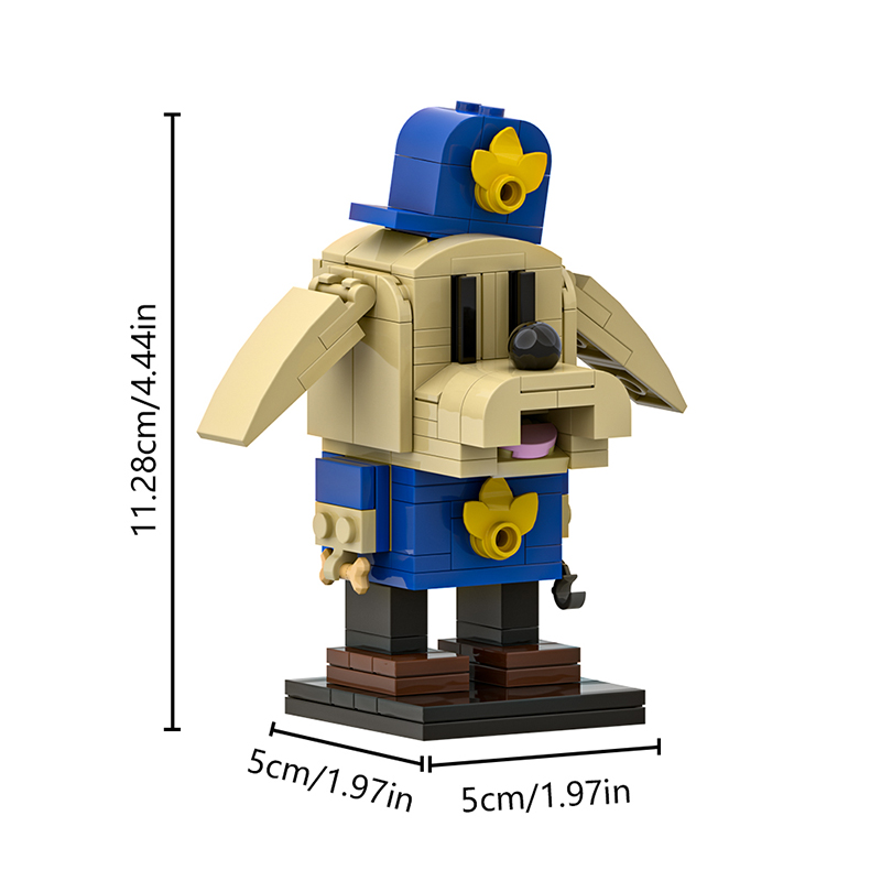 GOBRICKS MOC A1863 Detective Dog - YWOBB