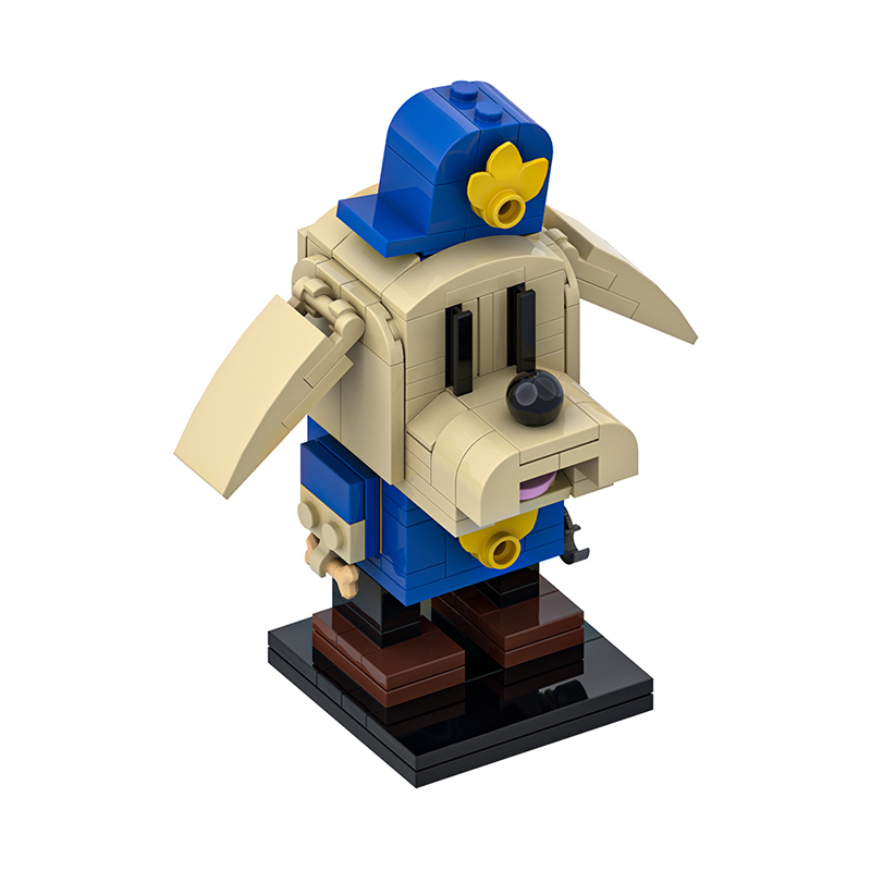 GOBRICKS MOC A1863 Detective Dog - YWOBB