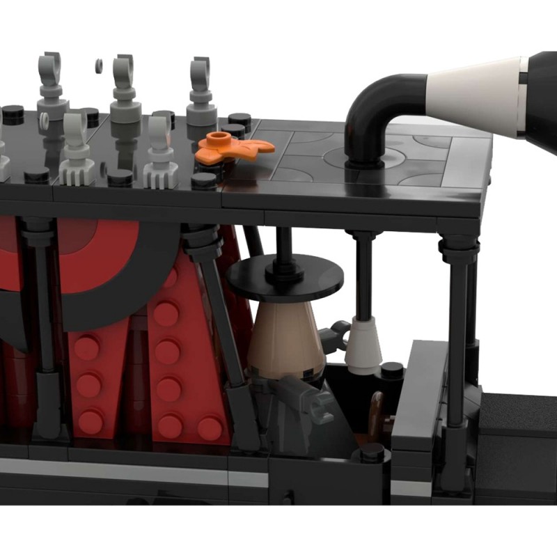 GOBRICKS MOC 194484 The nightmare before Christmas - Mayor's car - YWOBB