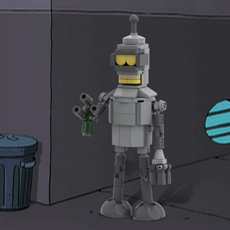 GOBRICKS MOC A1773 Futurama Bender - YWOBB